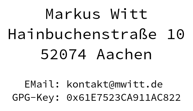 Kontaktdaten
